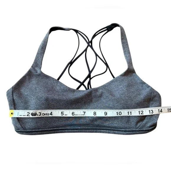 Lululemon Athletica, Free To Be Zen Bra, Gray & Black, Size 8 🏃♀️➡️ - Picture 5 of 9